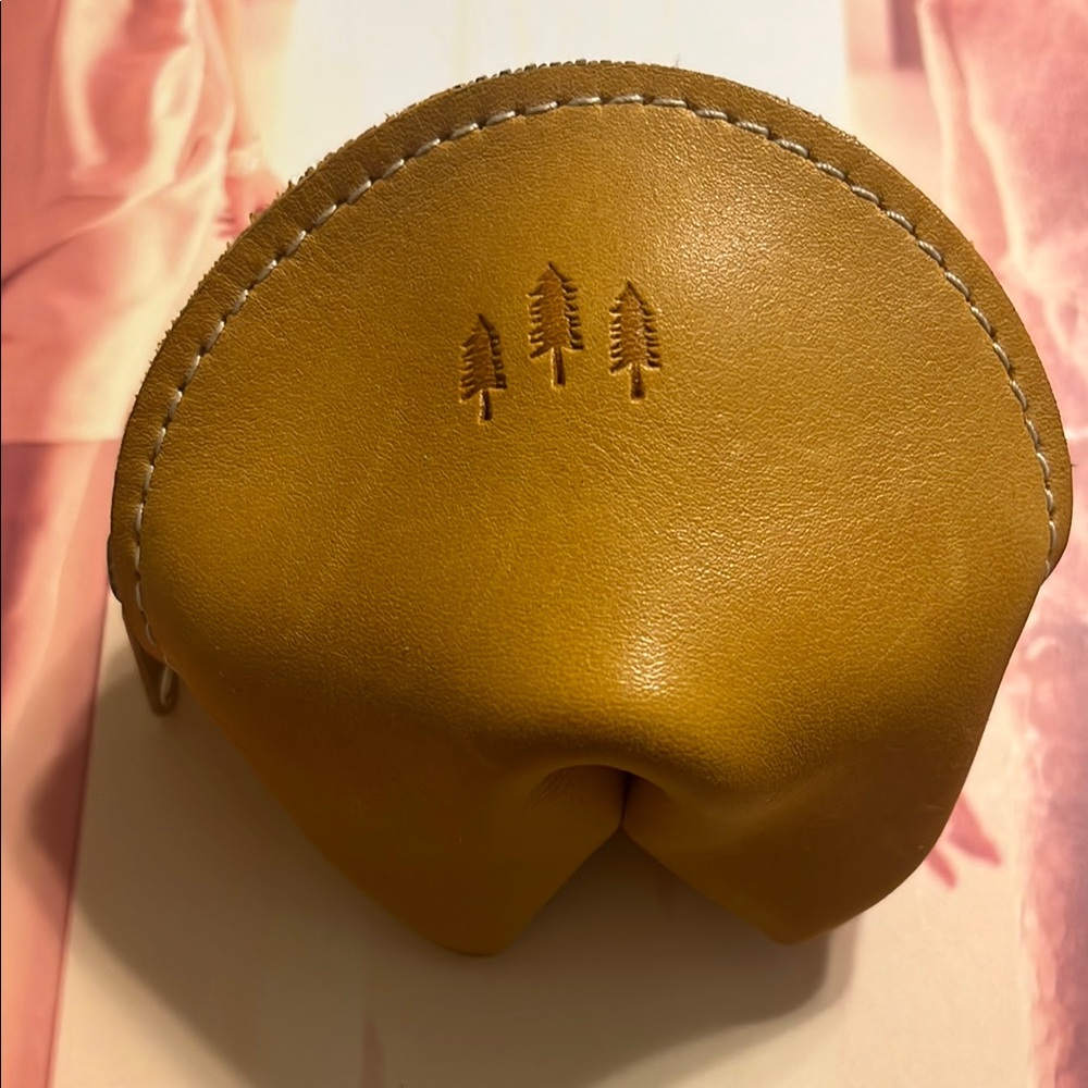Mustard Yellow Leather Coin Purse